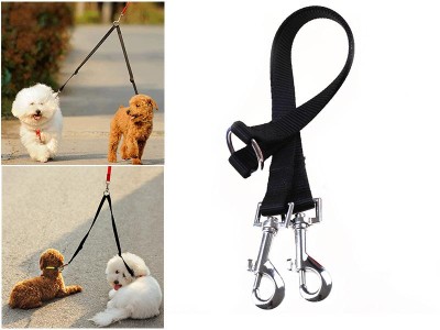 Two Way Double Dog Leash 2 Dogs 1 Lead Swivel