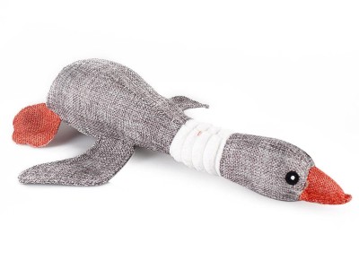 Wild Goose Squeaker Toy Pet Chew Toy for Dog/Cat (Grey)