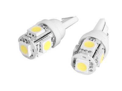Car Interior Exterior LED Light Bulb T10 x4 WHITE