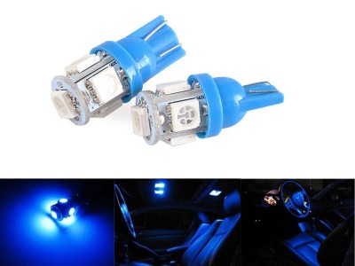Car Interior Exterior LED Light Bulb T10 x4 BLUE
