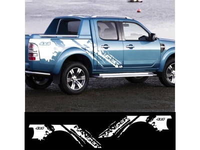 2PCS Car Side Sticker for Ford Ranger Raptor