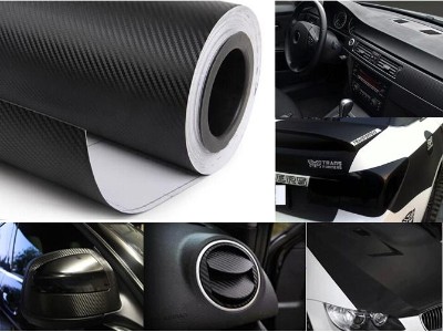 Carbon Fibre Vinyl Car Wrap Bubble Free 1.52 X 5m