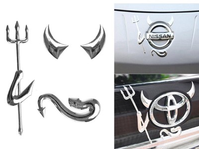 3D Little Devil Demon Car Decal Sticker