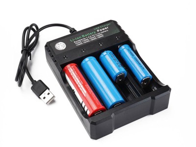 18650 Rechargeable Battery Charger with 4 Slots