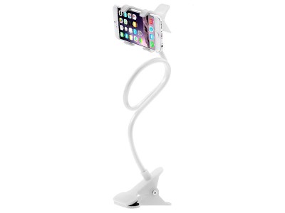 360 Degree Rotating Flexible Holder for Smartphones -  White