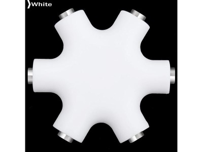 5-Way Headphone Audio Splitter - White