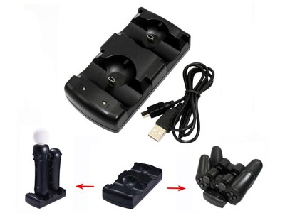 2in1 Dual Charger for Sony PS3 Controller