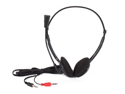 Headphone Skype PC Laptop Wired Headset Microphone