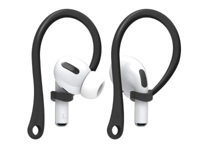 Black Ear Hooks for AirPods Pro, Secure Fit for Running