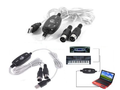 USB MIDI Cable USB to MIDI Converter Cable Adapter