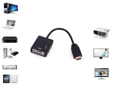 HDMI to VGA Converter Adapter with Audio 1080p
