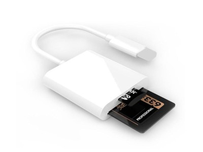 Lightning ipad iphone to SD Card Camera Reader