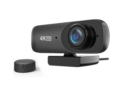 4K UHD Web Camera, Webcam with Microphone & Privacy Cover