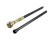 Folding Gentleman's Walking Cane (Black/Gold Alloy)