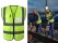 Hi-Vis Safety Vest XL | Multi-Pocket | Fluoro Green
