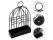 Metal Birdcage Mosquito Coil Holder - Nordic Style Burner Black