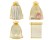 100PCS Golden Organza Bags 20x30cm