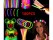100-Pack Assorted Colour Glow Sticks for Parties