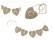 1.2m Heart Shaped Rustic Hessian Bunting