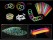 100-Pack Assorted Colour Glow Sticks for Parties