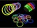 100-Pack Assorted Colour Glow Sticks for Parties