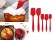 Seamless Silicone Spatula Set  5pcs