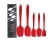 Seamless Silicone Spatula Set  5pcs