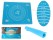Blue Silicone Baking Mat with Circle Guide J