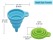 Silicone Collapsible Funnel Set of 4