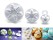 3pcs Snowflake Fondant Plunger Cookie Cutter