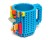 Creative Build-On Brick Mug - Blue