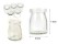 10 x 100ml Pudding / Milk Glass Bottles