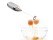 Cordless Silver Handheld Frother Foamer Mixer
