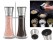 Stainless Steel Salt and Pepper Grinder Set With Stand