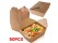 50Pcs Disposable Paper Food Container Box