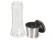 Stainless Steel Salt and Pepper Grinder Set With Stand