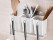 3 Compartments Dinnerware Drying Rack