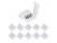 10pcs RGB LED Light Strip Connector