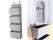 4 Pocket Over The Door Hanging Organizer Grey