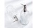 Glass Soap Dispenser, 500ml, Diamond Cut, Stainless Steel Pump