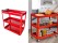 Heavy-Duty 3-Tier Rolling Tool Trolley Cart 100kg