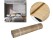 Warm Brown Wood Grain Vinyl Tile Roll 40x300cm - Self-Adhesive