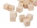 50pcs DIY Tiny Wooden Square Cubes
