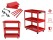Heavy-Duty 3-Tier Rolling Tool Trolley Cart 100kg