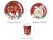 Disposable Paper Cutlery Set 30pcs Christmas Deco