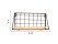 Black Wall Mounted Display Rack Floating Shelf 29.3x11x14cm
