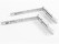Fold-out Wall Shelf Bracket 25cm x 2