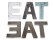 Eat Sign Wall Decor Wooden Wall Hanging Decoration