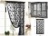 Black Butterfly Polyester FibreTassel String Curtain