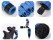 Expandable 22m Garden Hose & Spray Nozzle - Blue